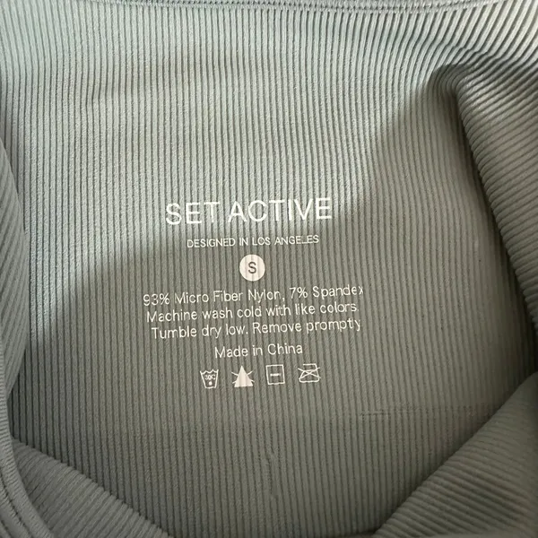 SET ACTIVE | SculptFlex Box Cut Sports Bra Rain Blue | Women's S‎ - Image 5