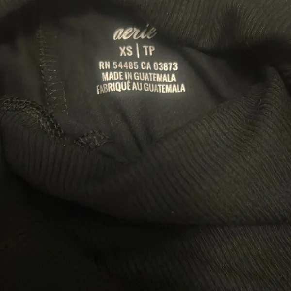 Black High-Waisted Aerie Joggers - Image 2