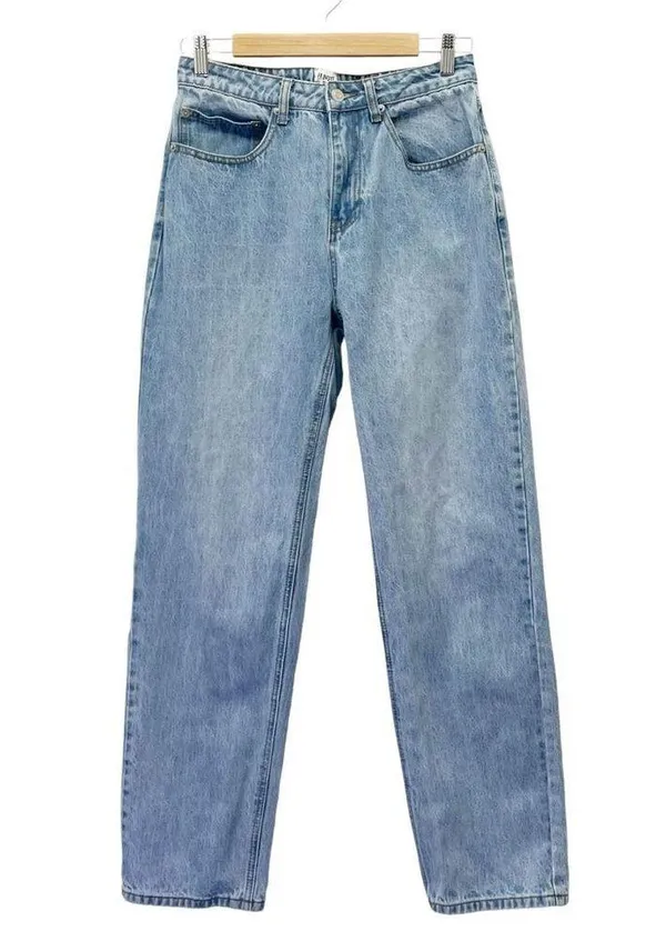 Princess Polly High Rise Straight Leg Stovepipe Jeans Light Wash Women’s Size 6 - Image 2