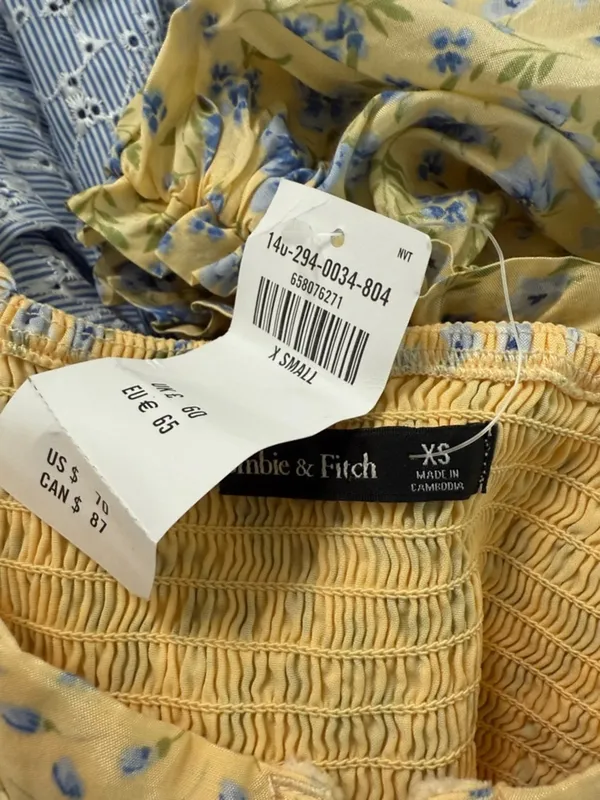 NEW Abercrombie & Fitch Drama Tiered Maxi Skirt and Puff Sleeve SET - Image 7