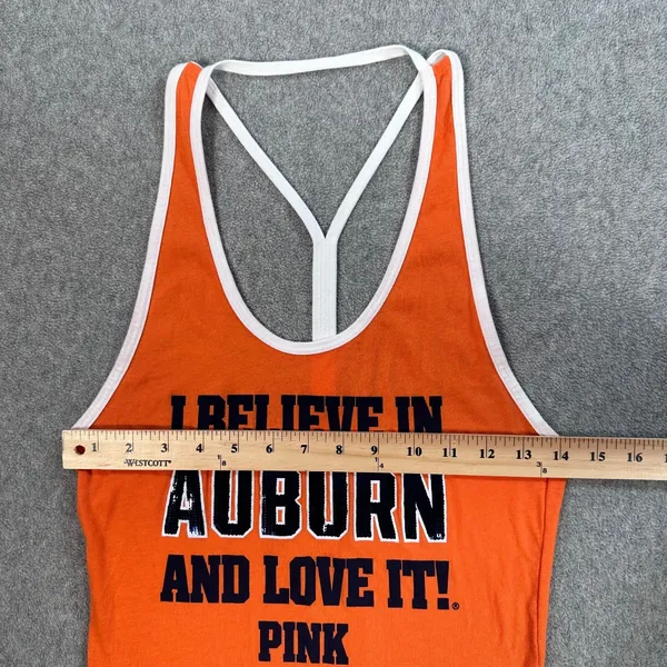 Auburn Tigers Victoria's Secret Tank Top Size Medium Racerback Sequin Y2K - Image 3