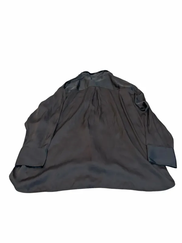 OLD NAVY silky black button down - Image 4