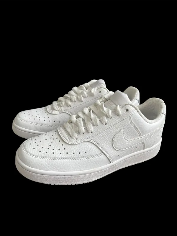 Nike Court Vision Low Top White Sneakers Men’s Size 7 - Image 3