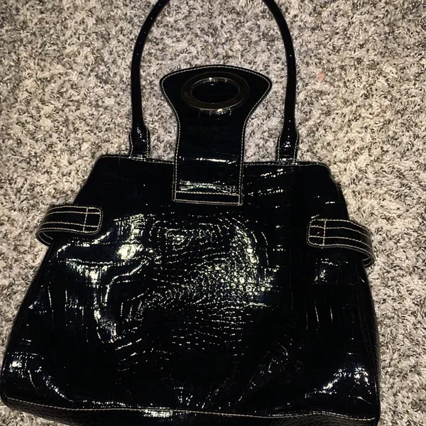 👜👜👜3 for 12$👜👜👜Black Patent Purse - Image 5