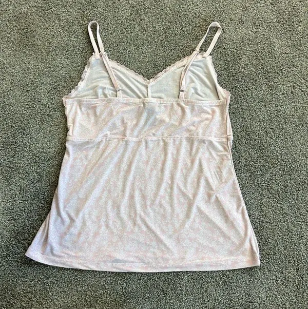 Rene Rofe 2 Piece Pajama Shorts Set Pink and White size Medium - Image 11