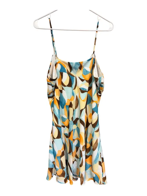 Abercrombie & Fitch Geometric Print Mini Dress – Multicolor, Fully Lined, EUC - Image 6