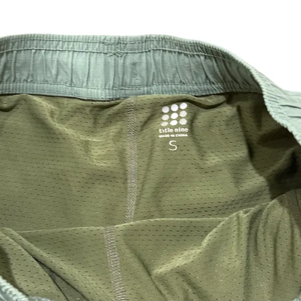 Title Nine Women Sage Green Ripstop Hiking Golf Skort Small Drawstring Pockets - Image 4