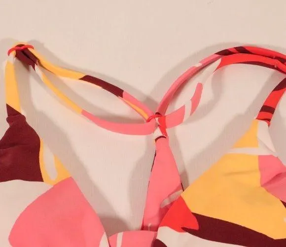 Seafolly X Revolve NWT Cut Copy Multi Strap Bralette in Tangelo Size 8 - Image 5
