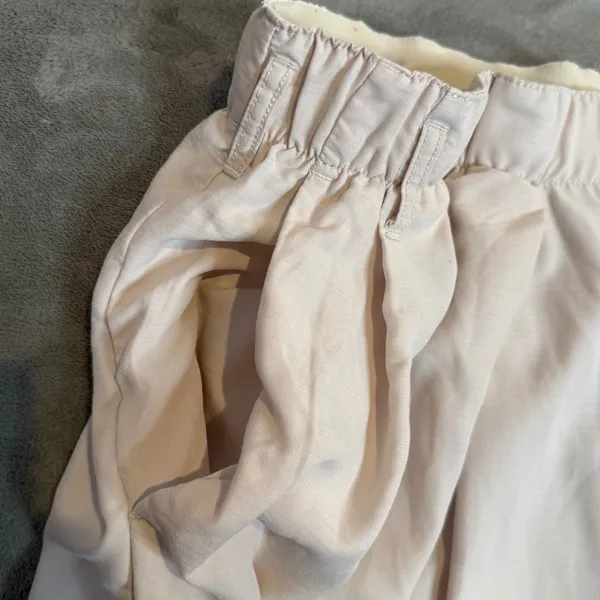 Free People Wide Leg Pleated Pants Womens L Pull On Elastic Waist Flowy Casual - Image 4