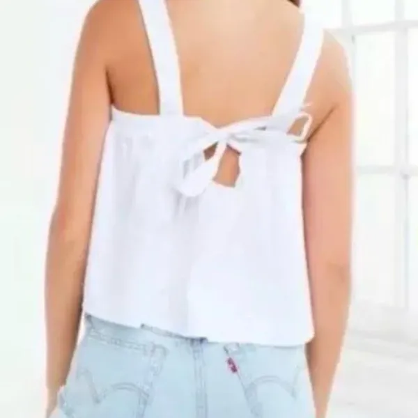 Kimchi Blue coquette flowy cotton tank - Image 2