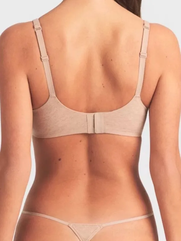 SKIMS Everyday Cotton Ultimate Bra Clay Heather Size 34B - Image 2