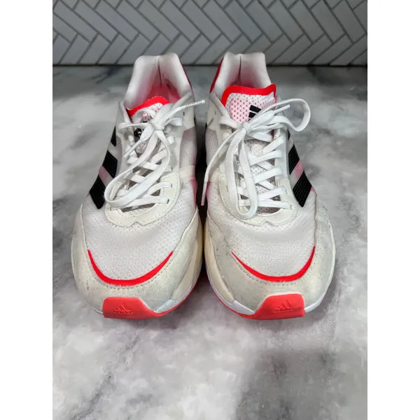 Adidas Adizero Boston 10 Women’s 9.5 White Black Solar Red Running Shoes FY4087 - Image 5