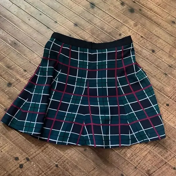 Lovers and Friends tartan kidcore academia S mini skirt - Image 4