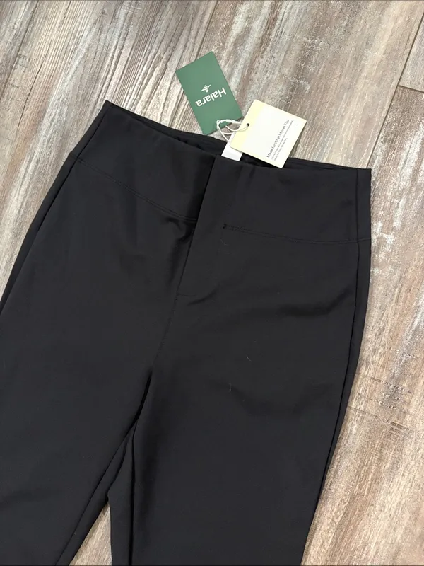 Halara Black Flex High Rise Back Side Pockets Slight Flare Size Petite Small NEW - Image 8