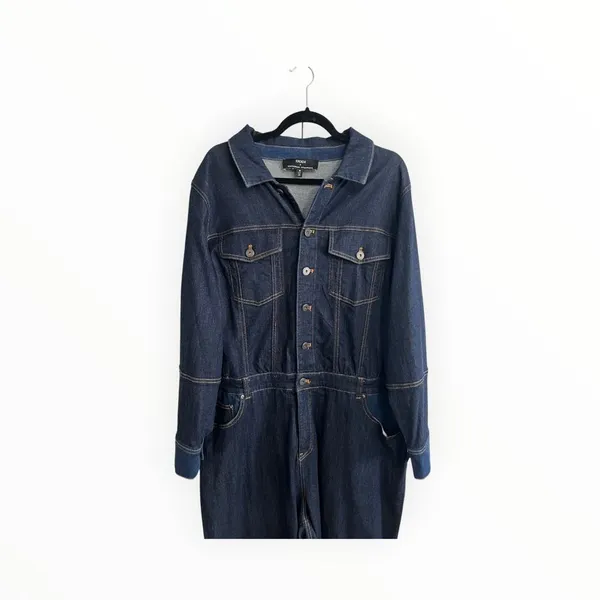 ERDEM x Universal Standard Myrtle Denim Jumpsuit Indigo M 18 20 Designer - Image 3