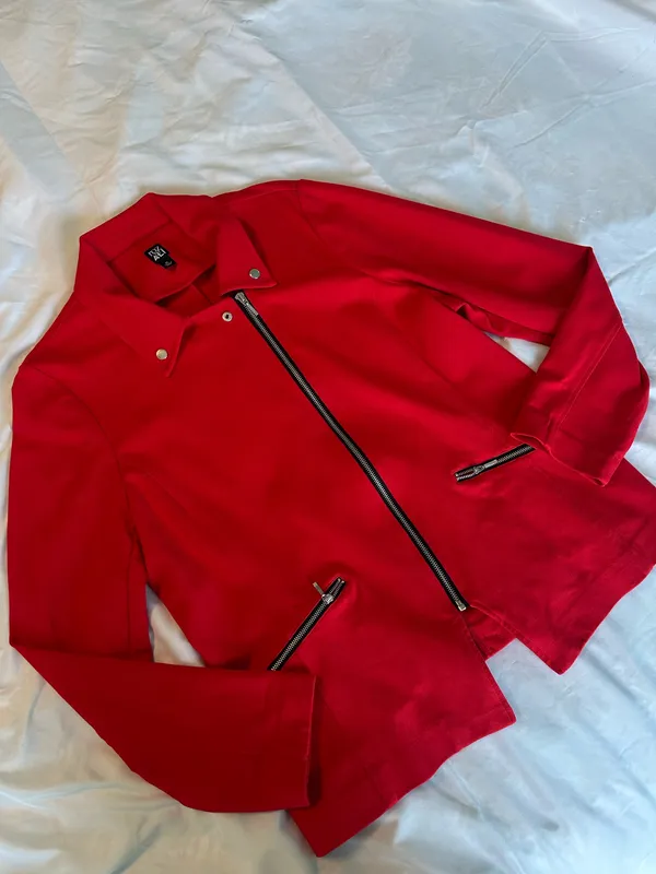 Roz & Ali Red Blazer Jacket - Image 2