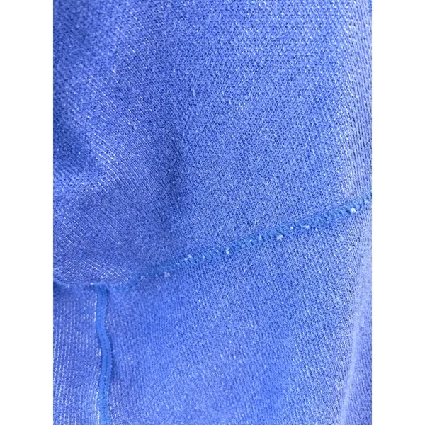 Orvis Womens Blue‎ Gray Reversible Mock Neck Knit Sweatshirt Jacket Full Zip L - Image 10