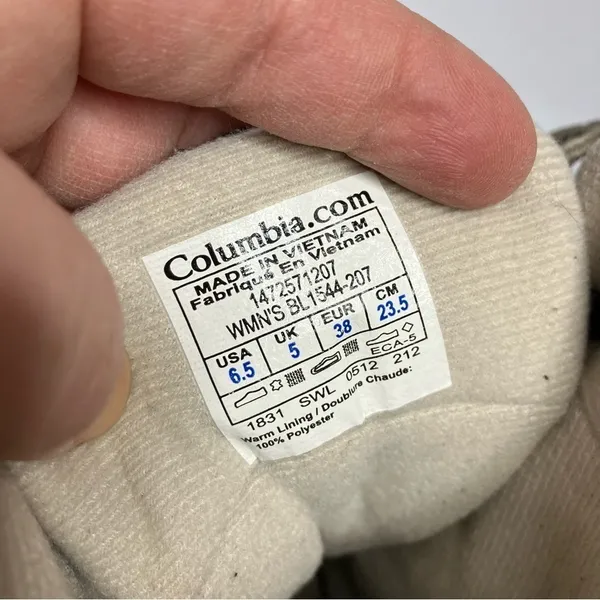 Columbia Column Bugaboot waterproof lace up boots snow‎ boots size 6.5 - Image 8