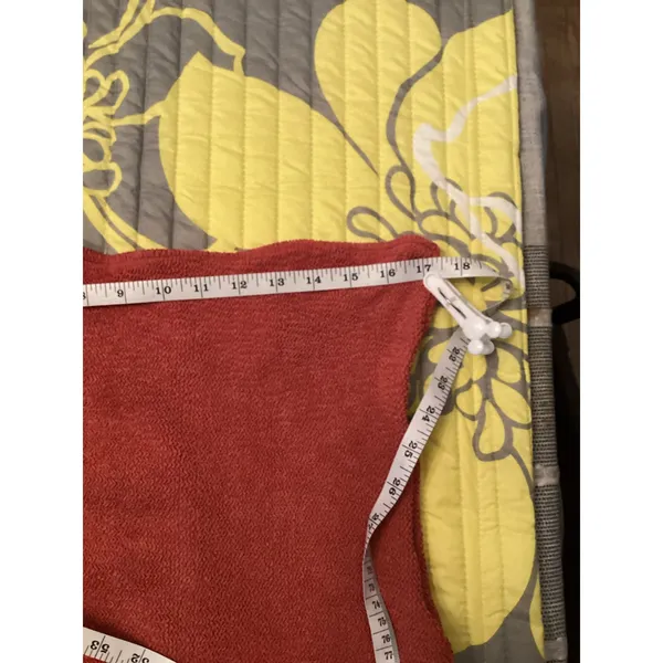 Primark One Shoulder Crinkle Rust Burnt Orange One Piece Bathing Suit XL - Image 4