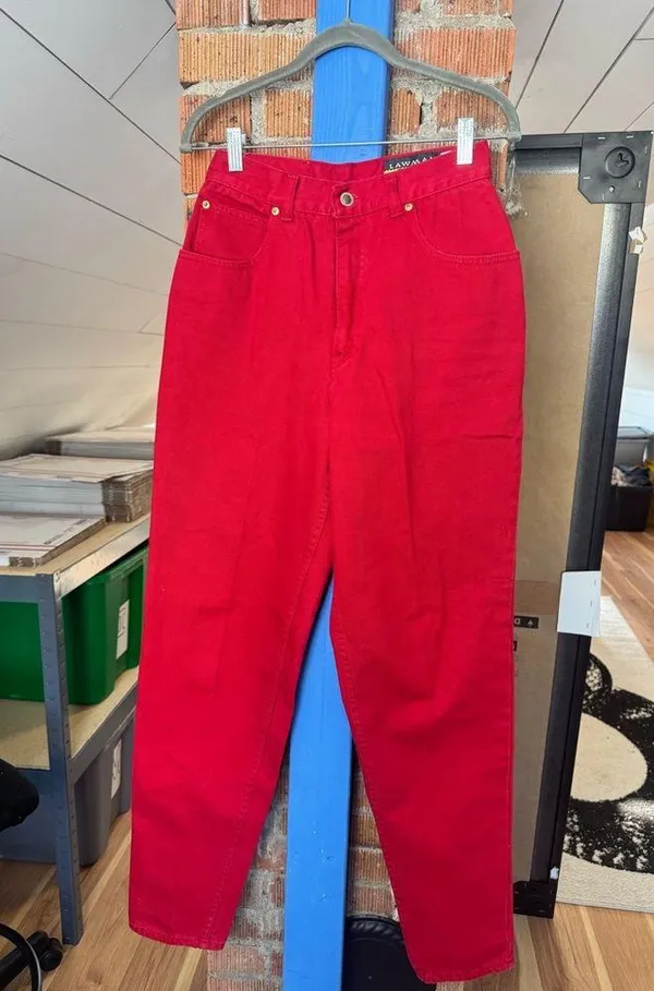 80s Vintage Lawman High Rise Jeans - Image 2