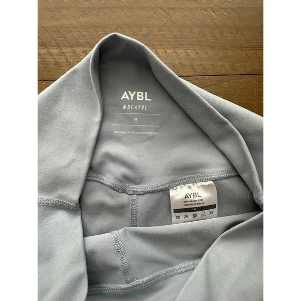 AYBL Core High Rise Bike Shorts Medium Blue - Image 4