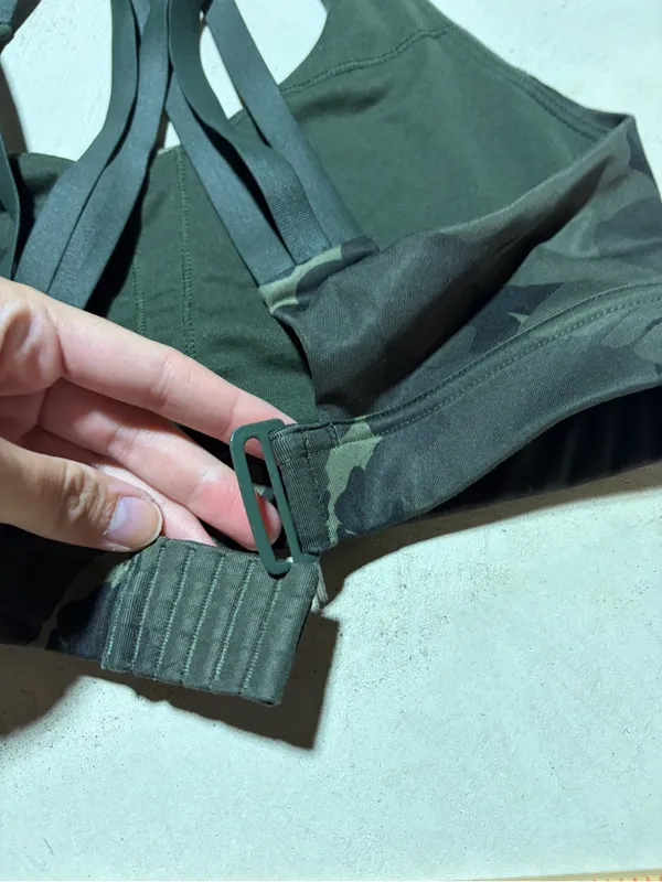 Lululemon Camouflage Strappy Sports bra green 6 - Image 3