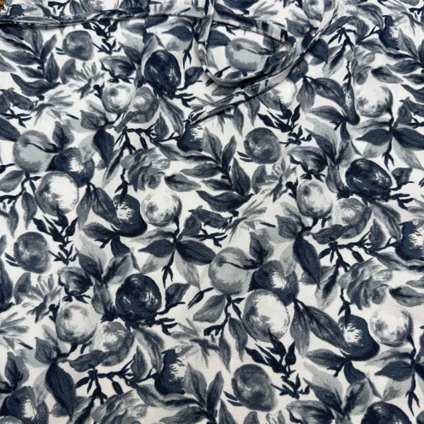 Abercrombie & Fitch Blue White Fruit Print‎ Mini Dress XXS Sun Dress Side Slit - Image 2