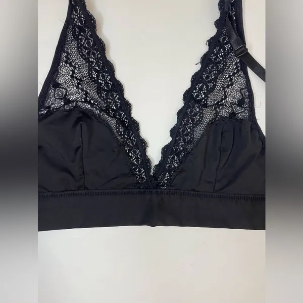 Marilyn Monroe Women’s Half Line Lace Bralette Thick‎ Band Bra Size S - Image 5