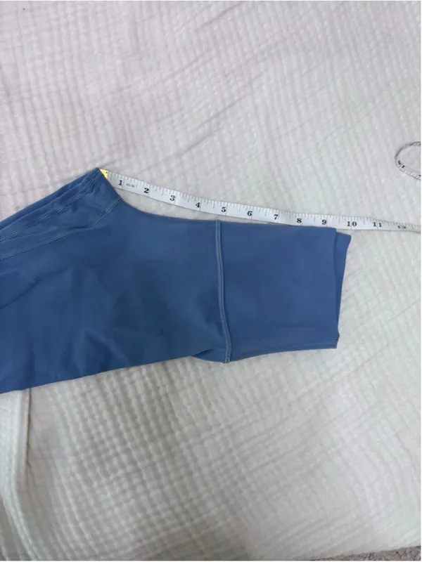 Women's Lululemon Blue Leggings Size 0 Dusty Blue - Image 9