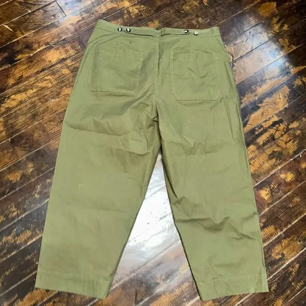 Madewell Greenwich relaxed army fatigue green 33 pants - Image 5