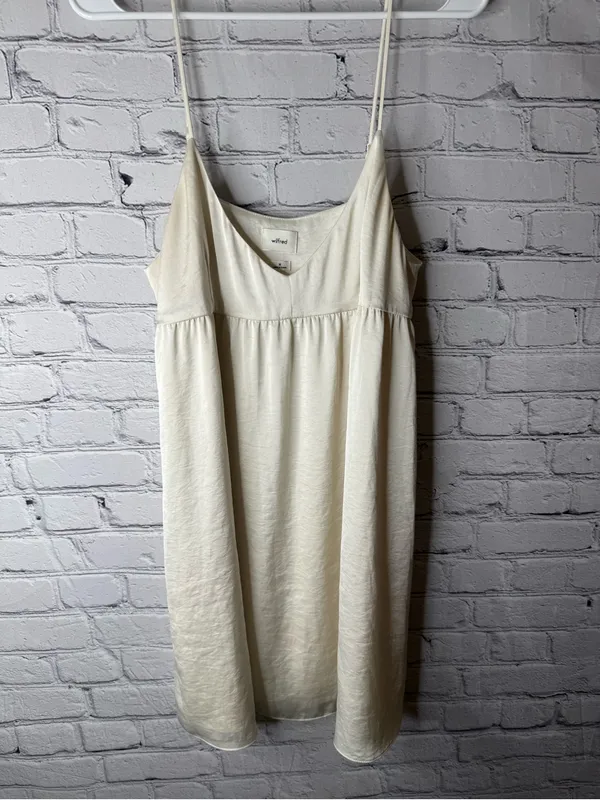 Wilfred Cream Spaghetti-Strap Summer Dress size medium - Image 3