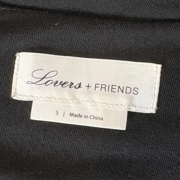 Lovers + Friends Black Ruched Bodycon Mini Dress Tulip Hem Clubwear Size Small‎ - Image 5