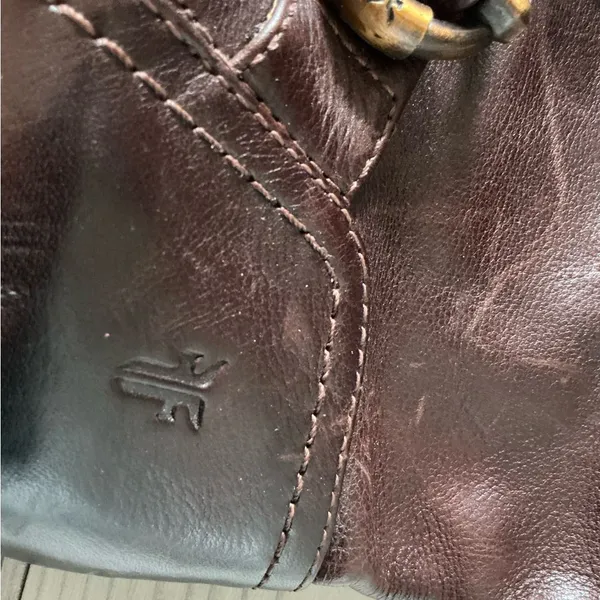 Frye Jillian toggle short biker boots rich brow leather size 10 - Image 9