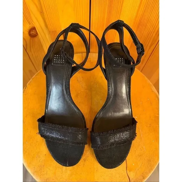 White House Black Market sandals strappy open toe adjustable ankle Size 6.5M - Image 8
