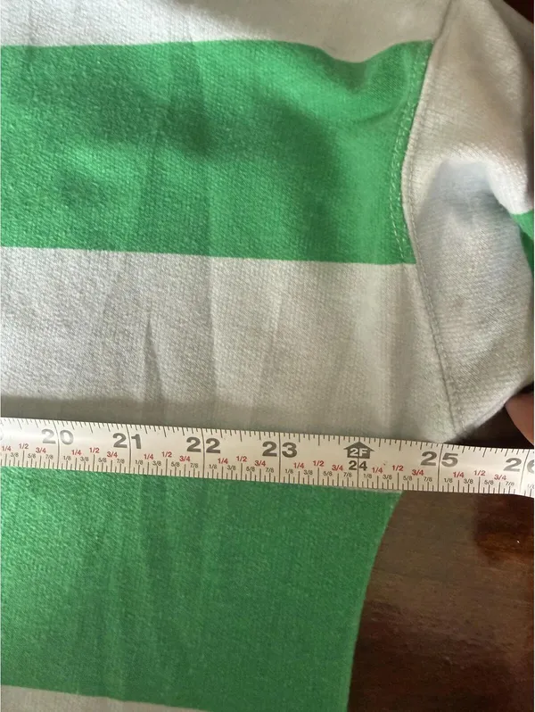 Style & Co Green and Blue Stripe Long Sleeve Pullover Top Size XL - Image 4