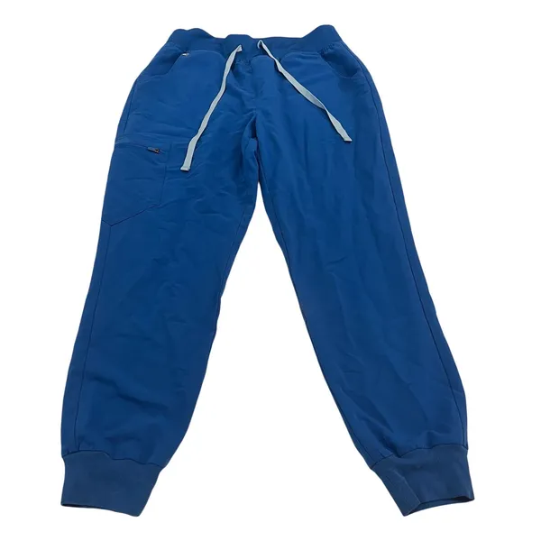 FIGS Scrub Set Casma top and HW Zamora Jogger Bottoms Royal Blue Medium Petite - Image 5