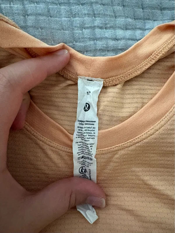 Orange Lululemon Top Swiftly Tech - Image 2