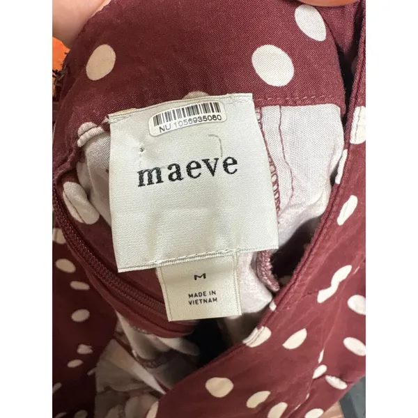 MAEVE Square Neck Fit and Flare Mini Dress in Brown Size Medium - Image 8