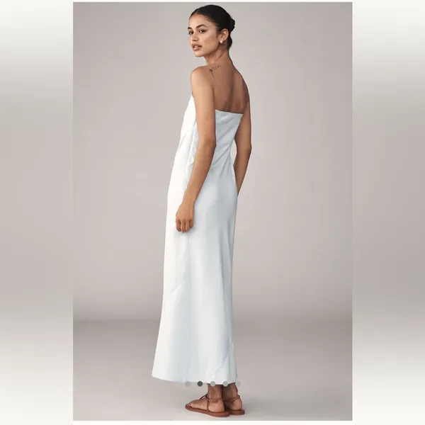 Anthropologie The Tilda Linen Blend Slip Dress - Image 2