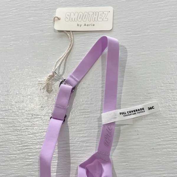 Aerie New SMOOTHEZ Microfiber Underwire Unlined Bra Lavender Lake Size 36C - Image 9