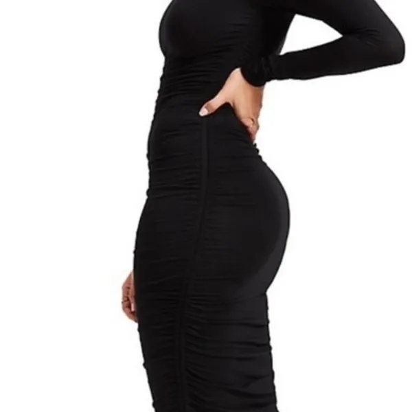 Good American Black Long Sleeve Dress Size 1‎ - Image 2