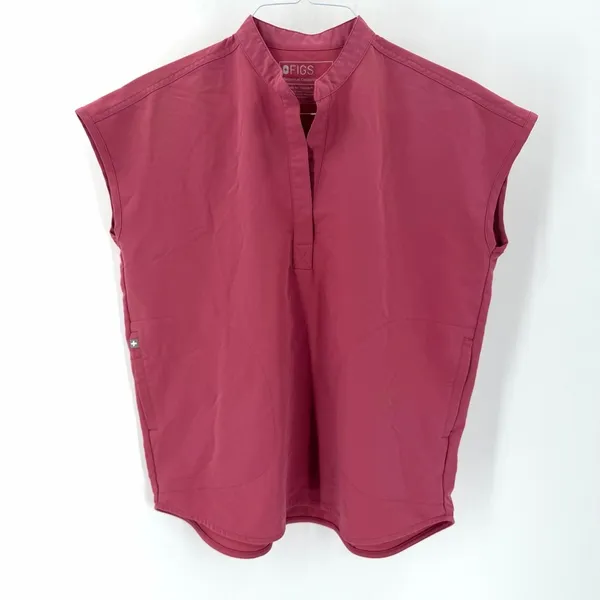 FIGS Technical Collection Rafaela Oversized Scrub Short Sleeve Pocket Top - Image 3