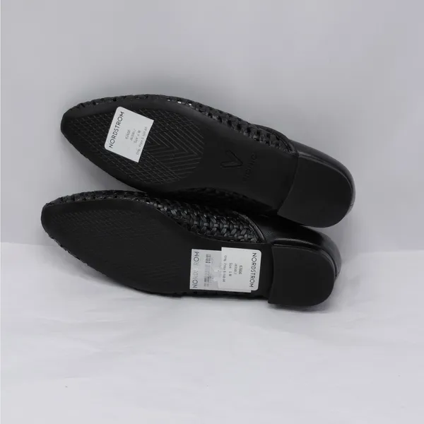 Vionic Womens Gracia Woven Leather Flats Size 6 Black Pointed Toe Comfort Shoes - Image 13