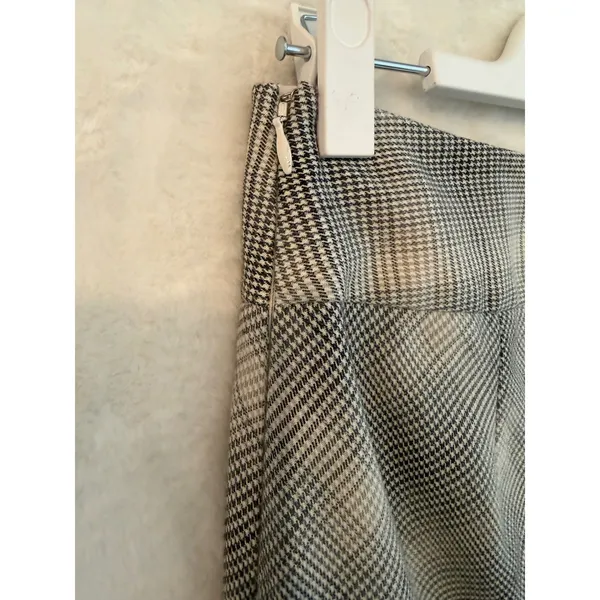 The Limited Grey Plaid Houndstooth‎ Pencil Skirt Side Zip Lined Career Wear 4 - Image 5