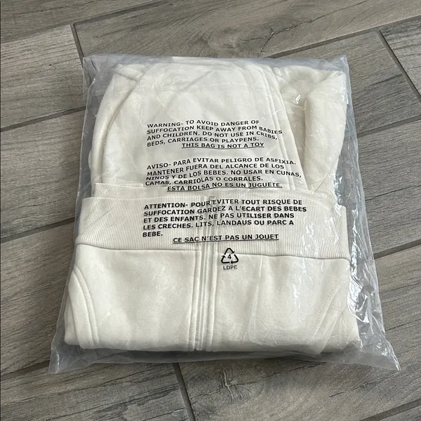 True Religion Winter White true Zip Hoodie - Image 4