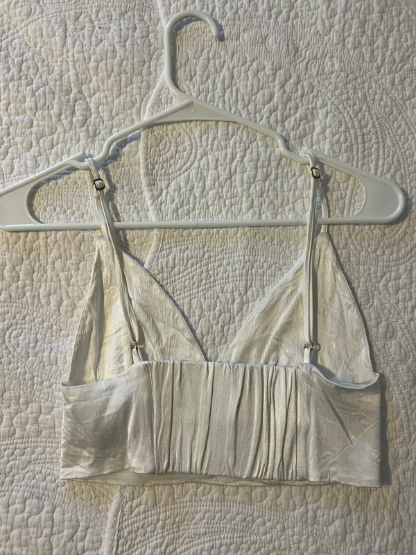 ZARA Satin Crop Top - Image 2