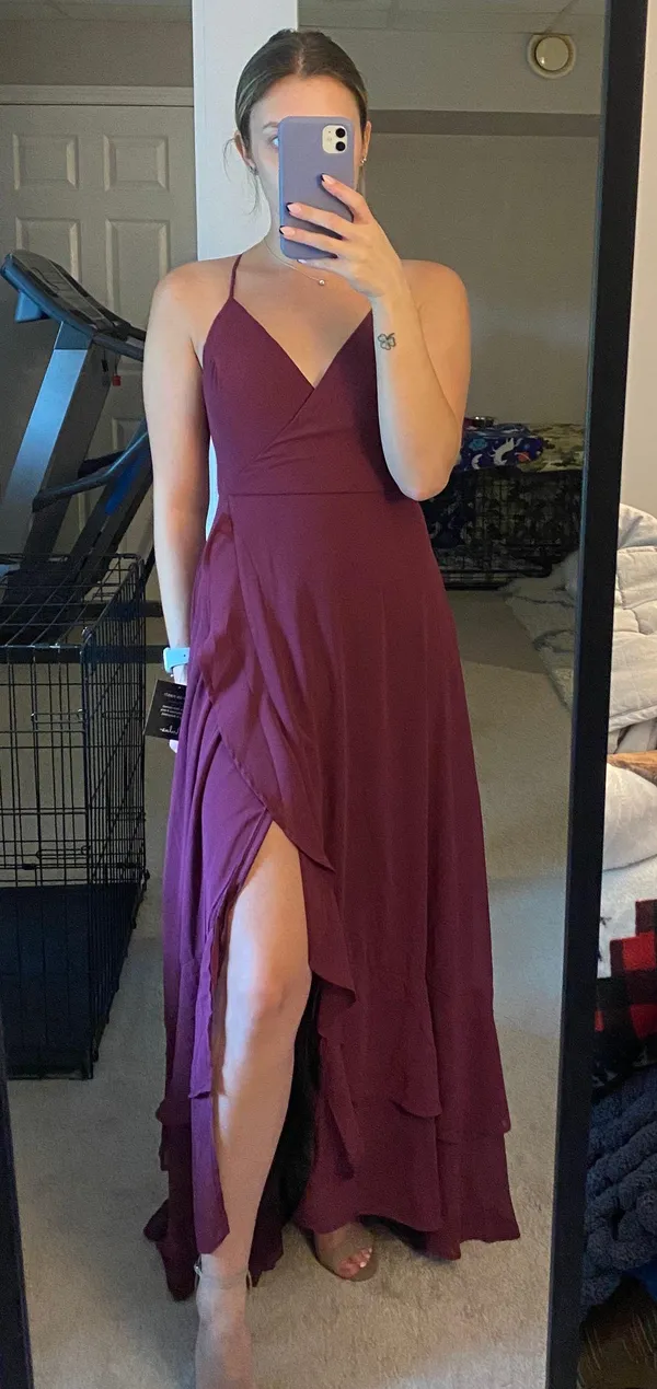 Lulus High Low Maxi Dress - Image 5