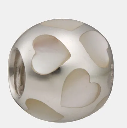 Pandora Mother of Pearl Love Me Hearts Charm 💗 - Image 4