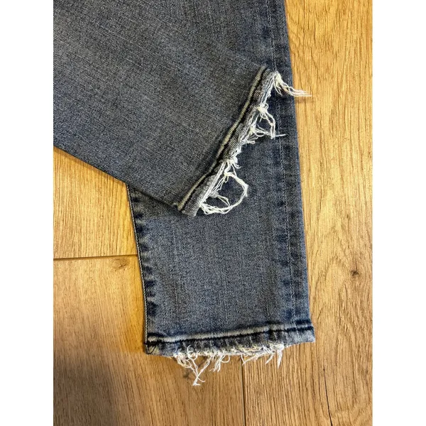 AGOLDE Sophie High Rise Skinny Distressed Jeans Medium Blue A018-843 Size 26 - Image 7