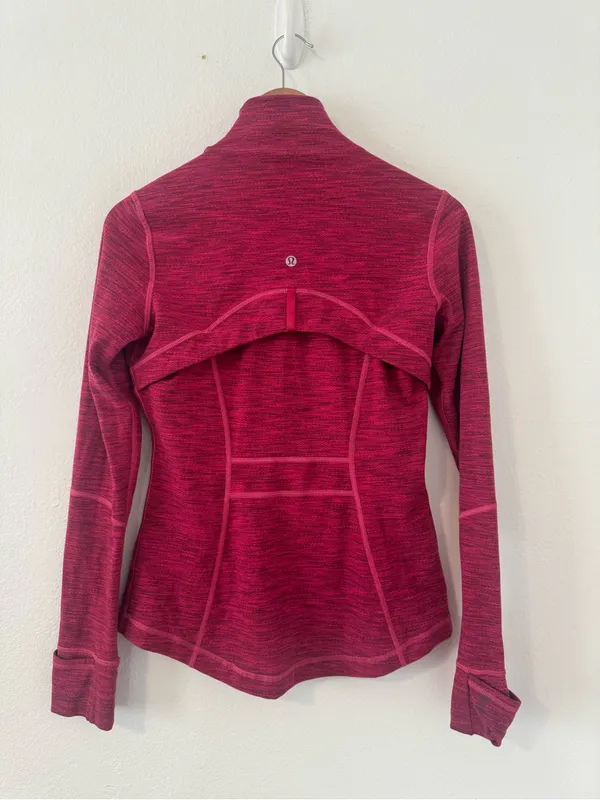 Lululemon Define Jacket Diamond Jacquard Berry Rumble Gyn Athleisure Sz 6 *READ - Image 3